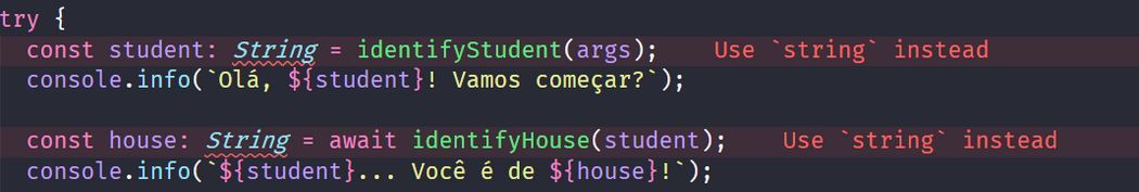 Deixei, propositalmente, alguns erros anteriormente para podermos ver agora: como a utilização da String em vez de string.