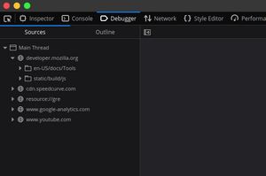 Exemplo de debug de dispositivo do Navegador Firefox Developer Edition